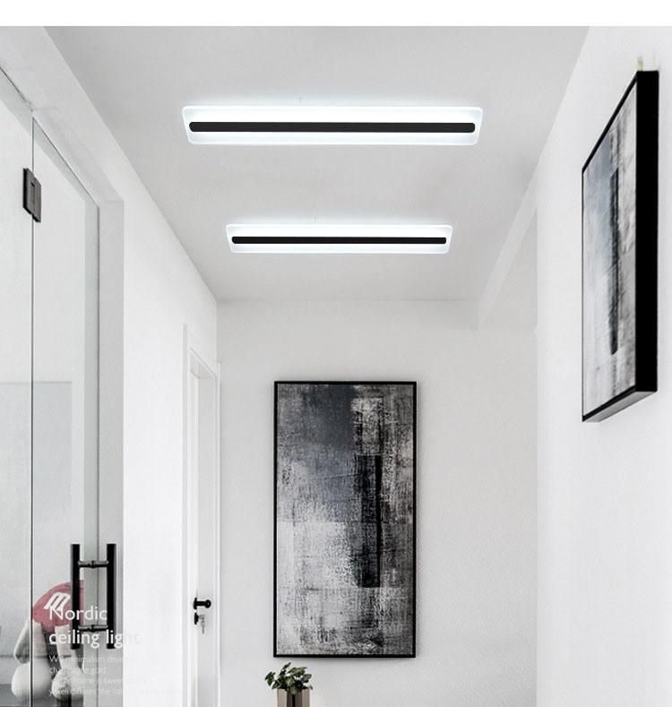 LED Light Modern Minimalist Strip Ceiling Light Ultra-Thin Balcony Wall Light Bedroom Wall Light