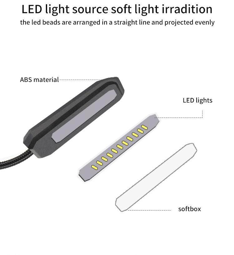 Eye Protection LEDs Rechargeable 3 Modes Reading Lamp