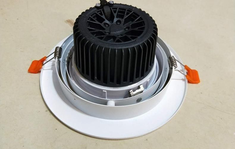 Rotatable 360-Degree AR111 Grille Lamp Fixture LED Down Light for Shop LED Source 25W 30W 35W Replaced