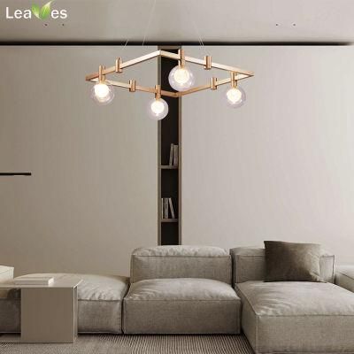 CE ETL Certification Gold Euro DIY LED Chandelier for Living Room, Home, Villa and Hotel Creative Personality Decorative Modern Pendant Lamp