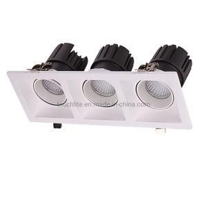 10W*3-12W*3 Indoor LED Multiple Grille Spot Light Anti-Dazzle LED Downlight