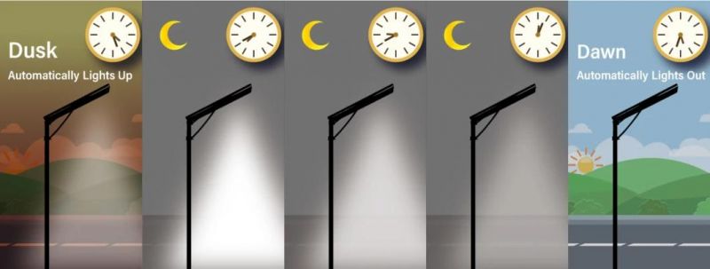 Ce Certified 6m 40W Battery Built in Solar Street Light Lamp, Internet of Thing Solar Lantern Light