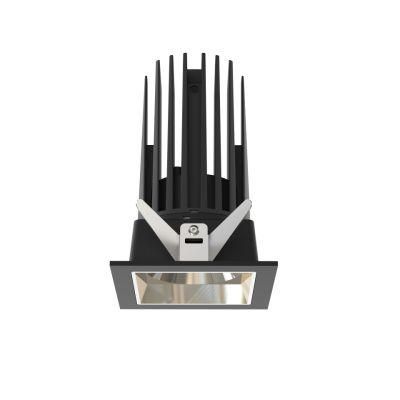 15W 3000K Modern Square Cut-out Multiple Optics Optional Down LED Lamp Recessed Ceiling Down Light
