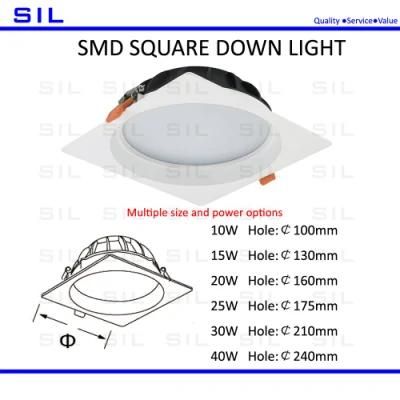 Hot Sales Hotel Commercial LED Indoor Lighting Ceiling Downlight 10watt 10W 15W 20W 25W 30W 40W Ceiling Light 10W Down Light