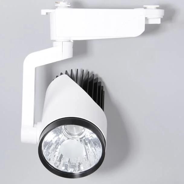 Adjustable COB Ceiling Spot Lighting LED Track Light 30W 6500K Cool White