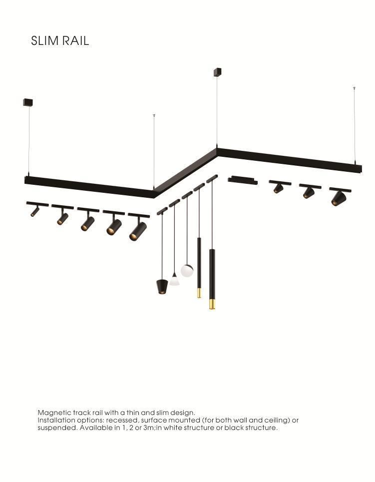 48V COB LED Dimmable Magnetic Linear Spotlight