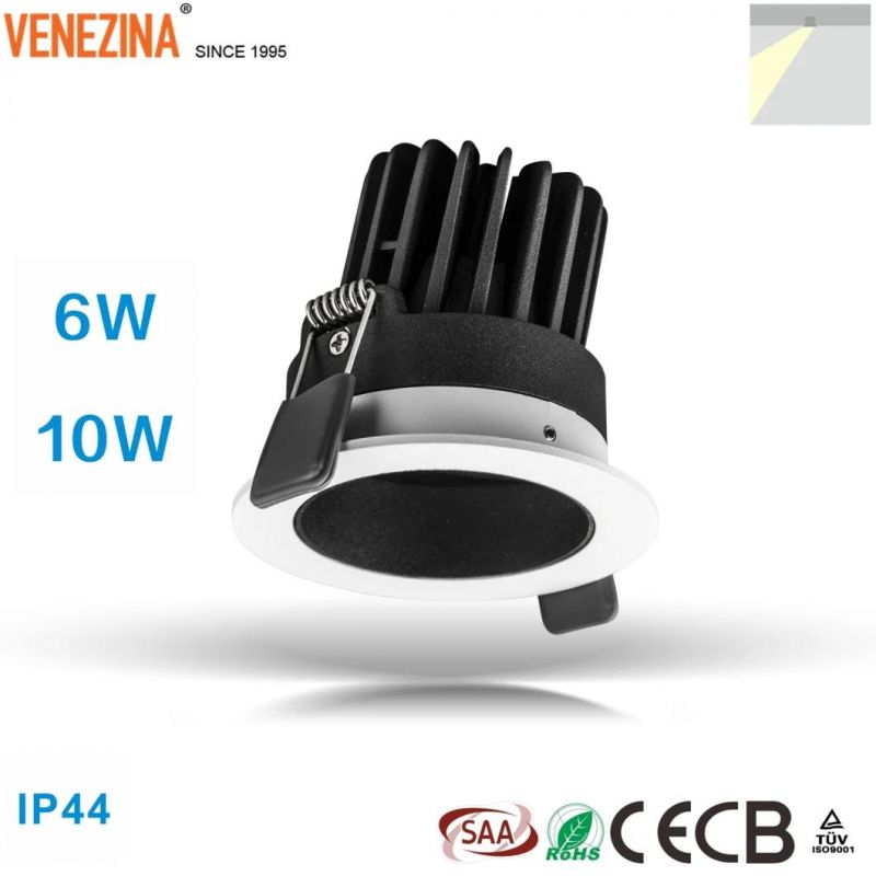 R6117 6W10W COB LED Deep Anti-Glare Adjustable LED Spotlight