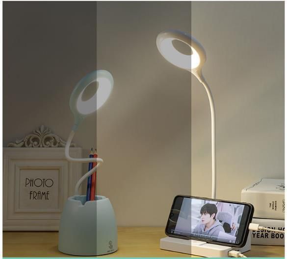 Dimmable Portable Charger LED Table Lamp LED Reading Lamp