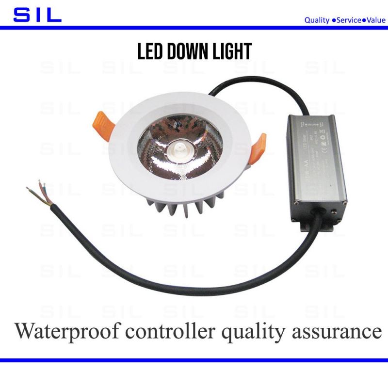 Downlight Suppliers 9W 10W SMD LED Downlight Waterproof Recess Downlight IP65 MR16 Bathroom Toilet Down Lights