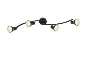 4*G9 Max 5W Black Iron Ceiling Spot Lamp G9 Spotlight with Slim Tube