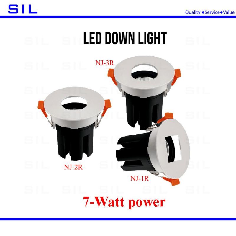 LED Down Lights TUV CE RoHS Approved 7watt High Quality LED Downlight Ceiling Downlight