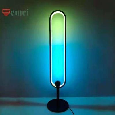 LED Nordic Minimalist RGB Colorful U-Shaped Table Lamp Living Room Atmosphere 7W