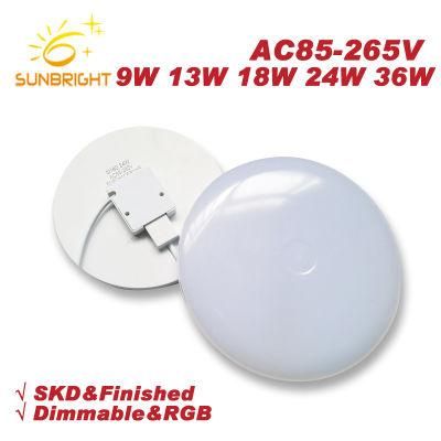 Simple Installation 9W 13W 18W 24W 36W LED UFO Panel Light