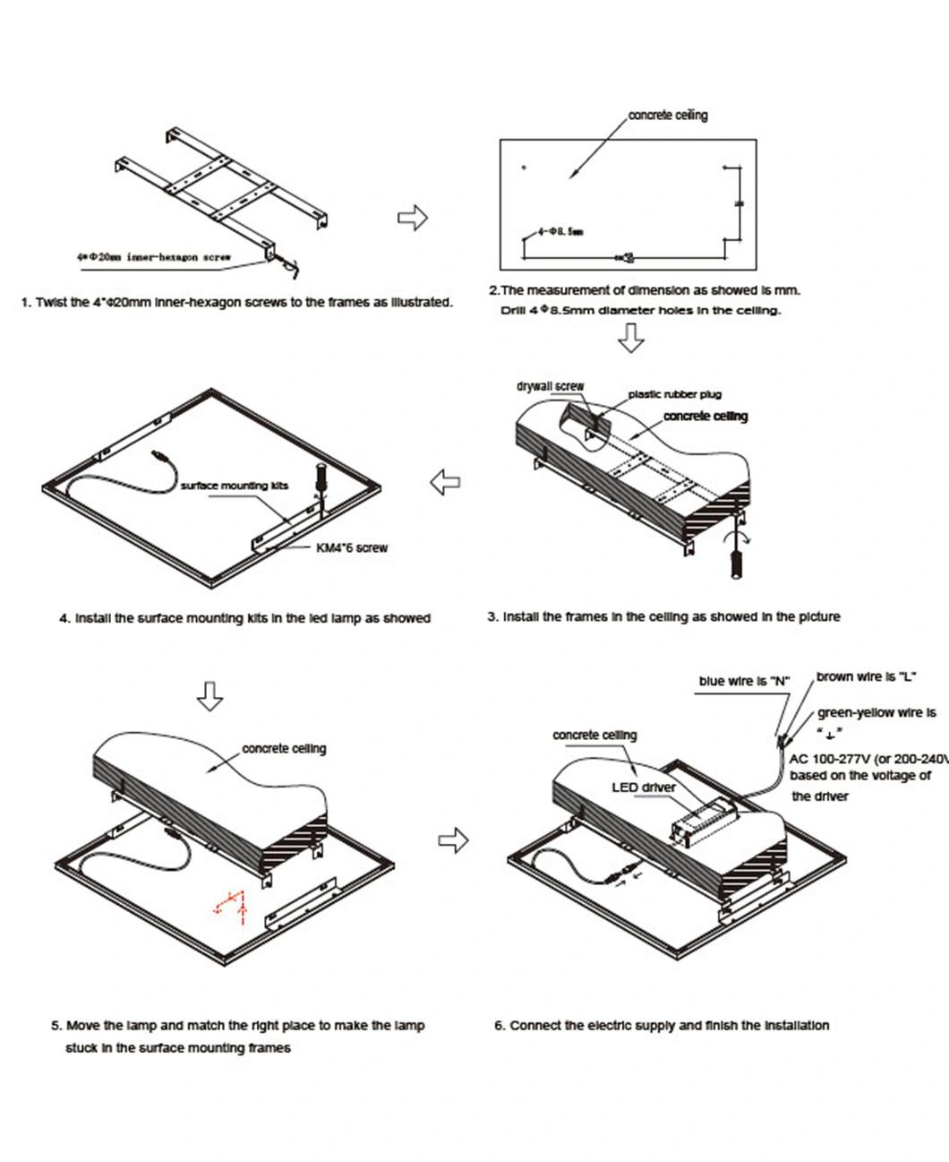 Top Quality CCT Dimmable Frameless LED Panel Light