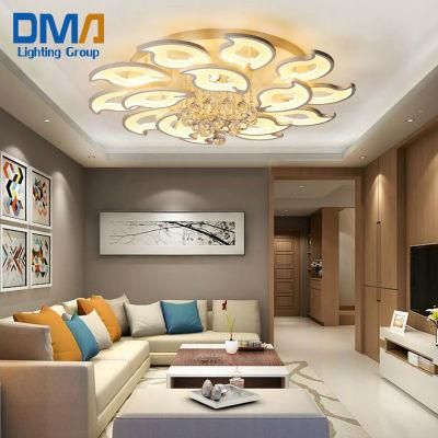 Modern Flower Design Chandelier LED Ceiling Lights with Remote Control