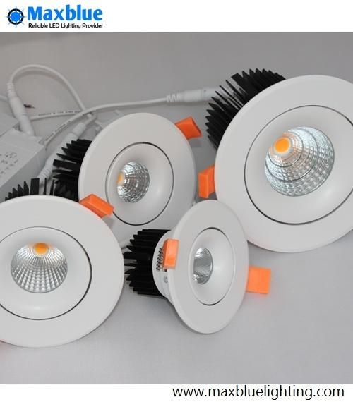 CRI90+ Epistar COB Triac/0-10V/Dali Dimmable LED Downlight