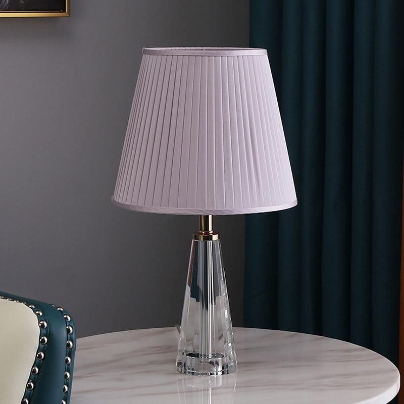 Modern Crystal Table Lamp LED Bedroom Bedside Table Light (WH-MTB-139)