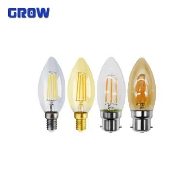 LED Vintage Retro Lamp 4W Filament Bulb Lighting with New ERP for Indoor Bar Decoration