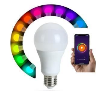 RGB Multicolor Dimmable WiFi APP E26 E27 B22 Control Smart LED Bulb