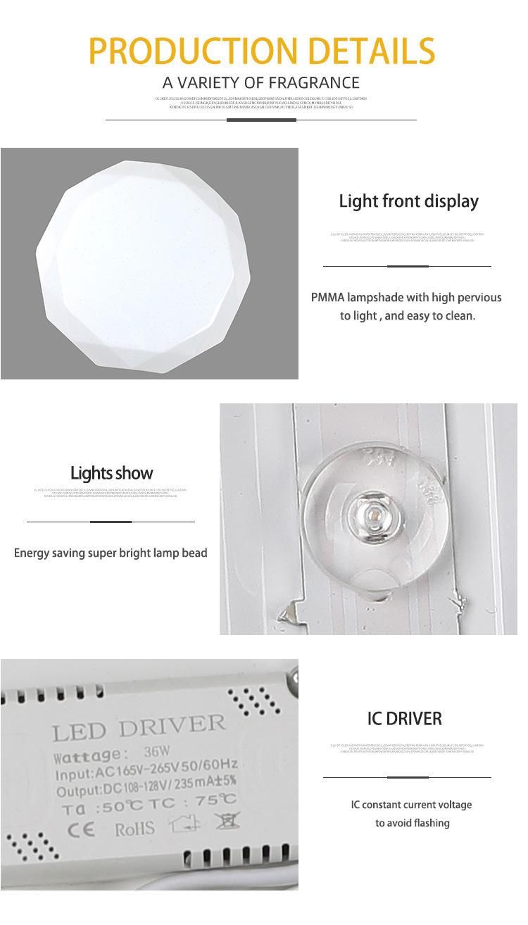 CE CCC Smart Wifiroom Linearemergency Woodenled Downlight Housing Ceiling Light