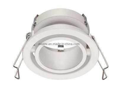 Aluminum Cut out 70mm MR16 Frame GU10 Fitting MR16 LED Downlight Frame Ra9