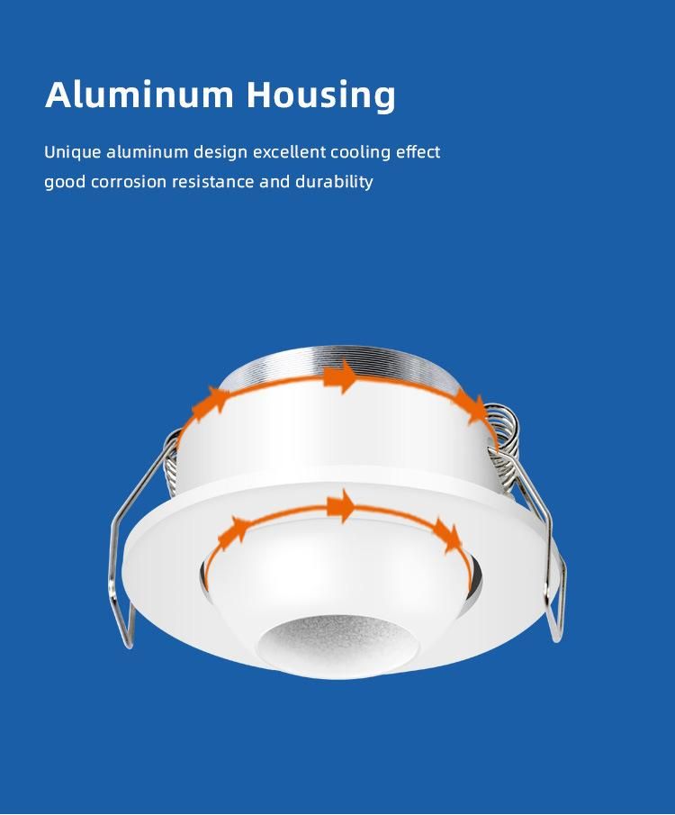 Recessed Rotated LED Under Cabinet Light LED Mini Downlight LED Spotlight 431