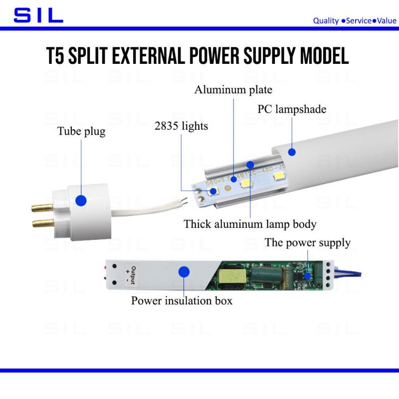 Super Bright OEM&ODM Indoor Lighting Aluminum Shop Lights 1500mm 100lm/W 24W Integrated T8 LED Tube Lights