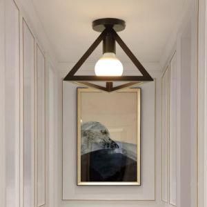 Nordic Vintage Balcony Minimalist Iron Corridor Small Ceiling Light for Kitchen Foyer Entrance