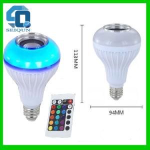 E27 RGBW Colorful LED Bluetooth Remote Music Speaker Fire Flame Effect Party Bulb Light with Speaker