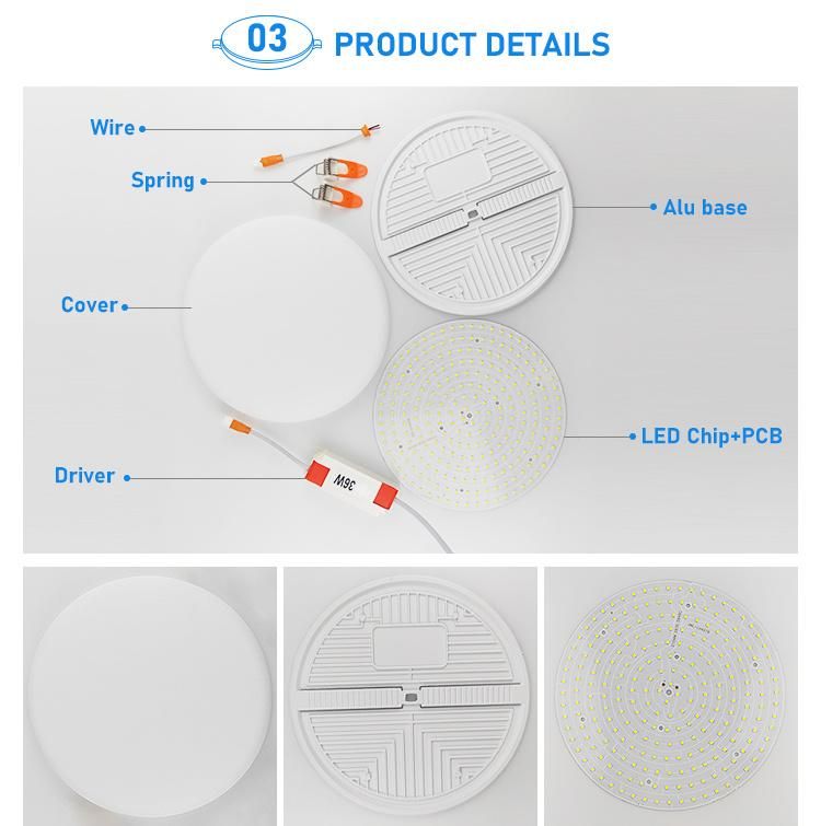 LED Light SKD Lamp Competitive Price 24W LED Panel Light