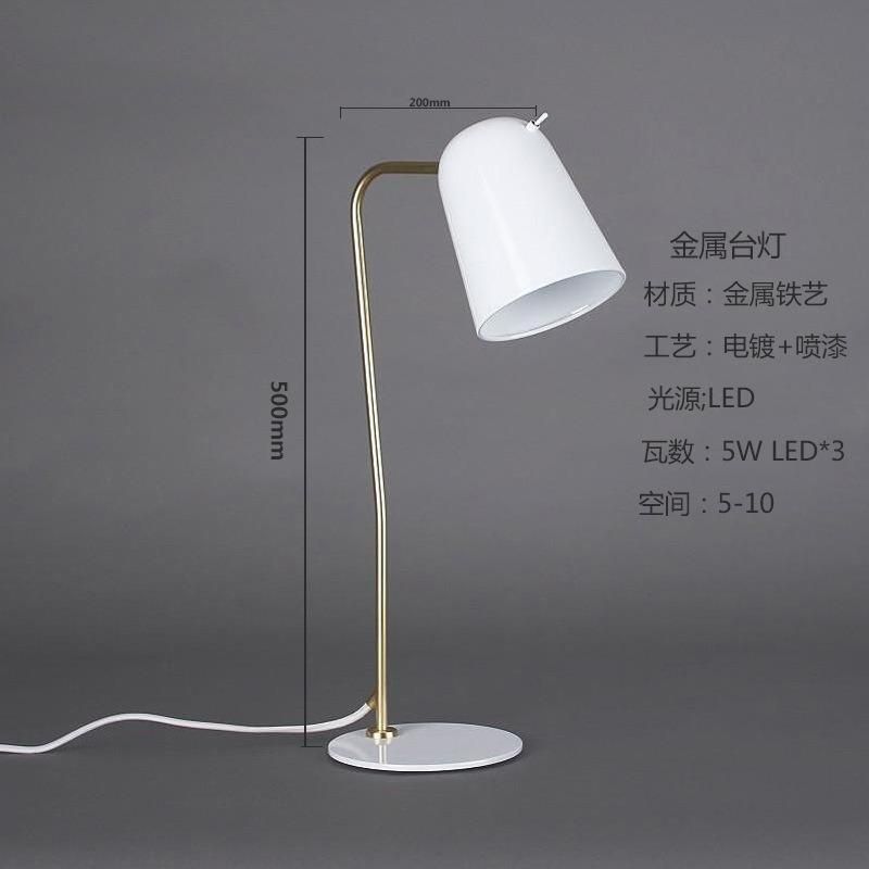 Nordic Desk Lamp Macaron Living Room Study Table Lamp (WH-MTB-174)