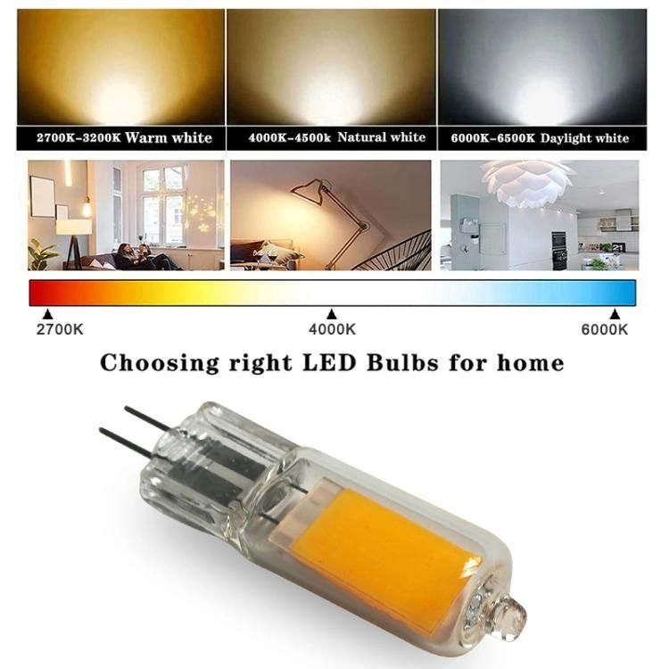 Glass Lampshade Dimmable 2W 220V G9 LED Bulb