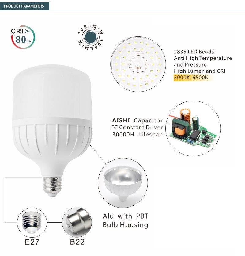 High Power Energy Saving Lamp T100 30W LED Bulb