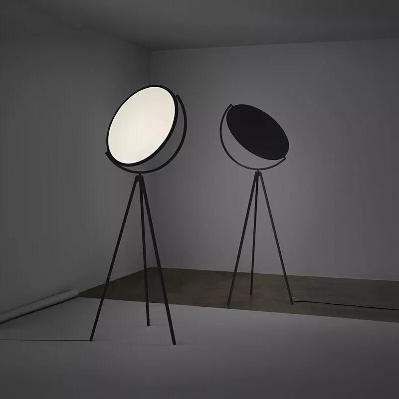 Modern Amazon Hot Selling Living Room Floor Light Decorative Circle Tripod Round LED Floor Lamp