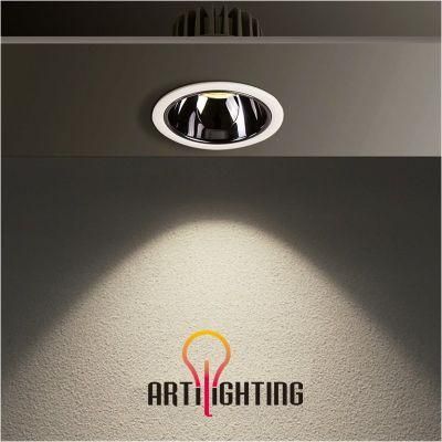 High Quality Antiglare Square LED Lighting Recessed Round Downlight for Living Room