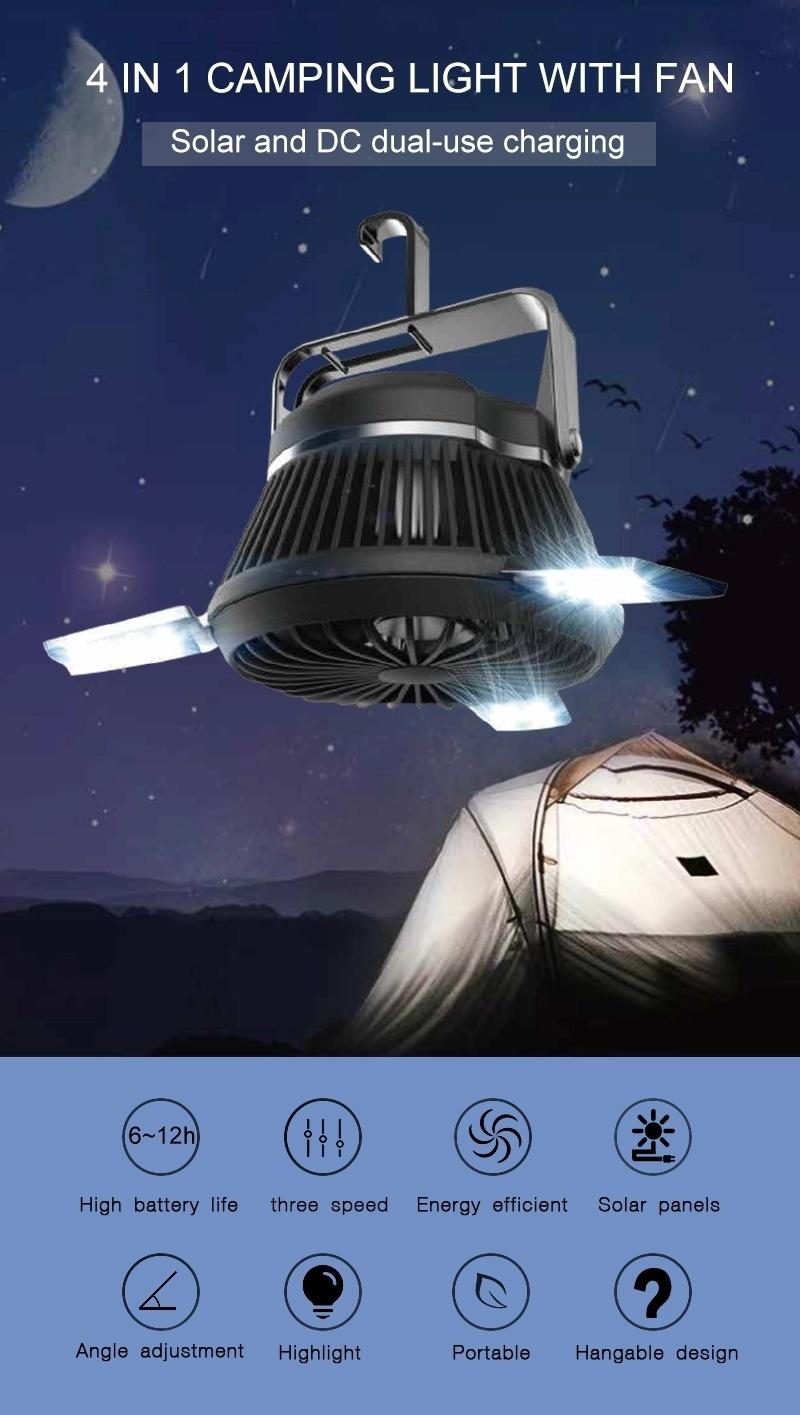 Camping Light 4 in 1 Solar Rechargeable Camping Lantern