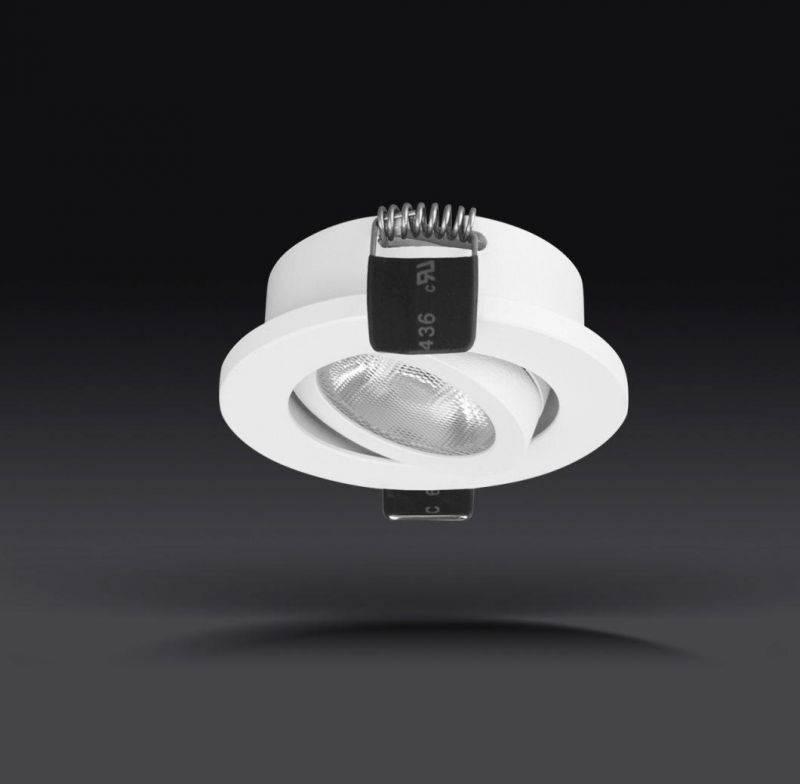 Simva LED 3W Recessed Mini LED Downlights UK for Bathroom, Rotatable LED Ceiling and Down Light