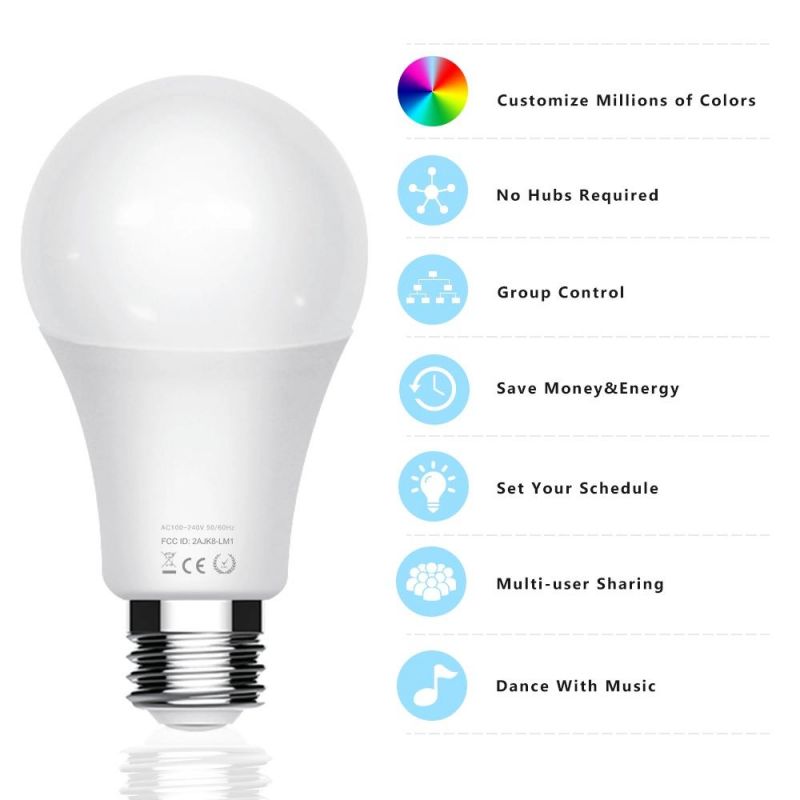 WiFi RGB Bulb Smart Home Light E27