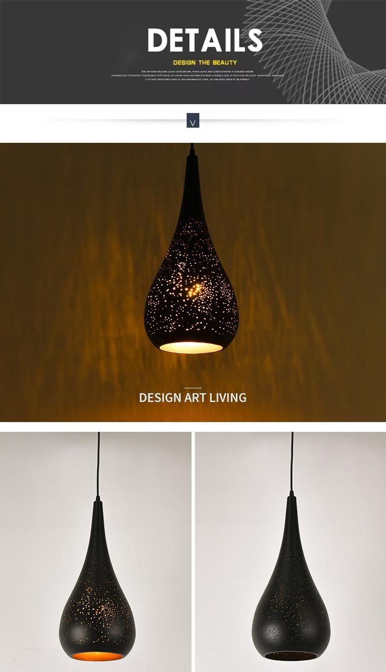 Modern Style Artistic Creativity Chandelier Simple LED Modern LED Black Pendant Lamp for Living Room