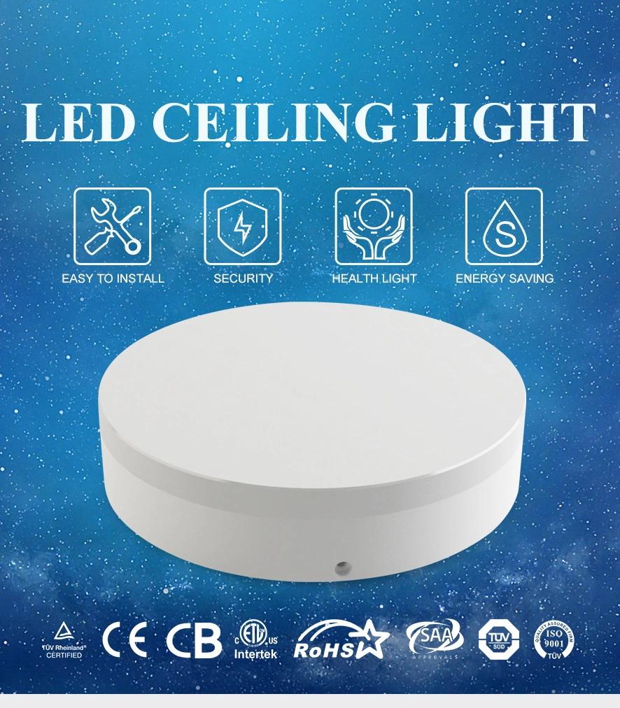 Flolite Ceiling Lights 24W Plastic Round 3000K 4000K 6500K Balcony Office Kitchen Livingroom