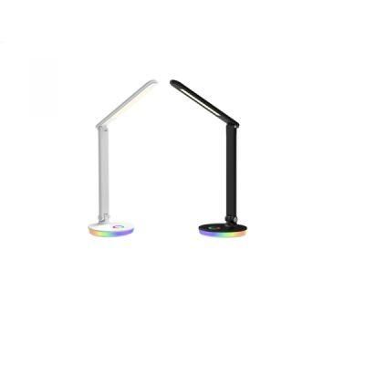 Color Ring Touch Button RGB Dimmable Table Lamps for Bedroom Study Reading Lighting