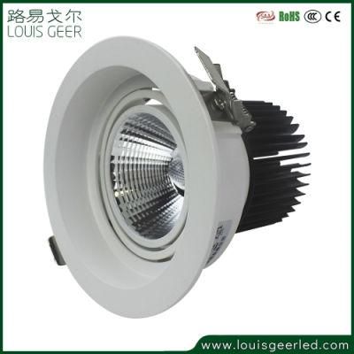 IP20 Adjustable Recessed COB LED Downlights 20W 115mm Cut-out LED Light
