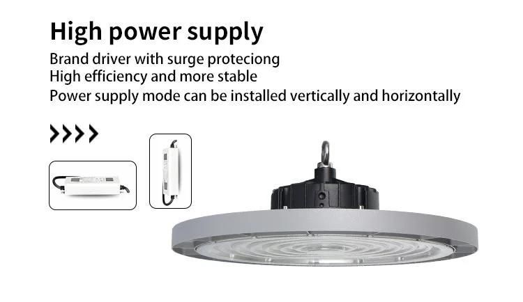 Hot Product Glass Type Warehouse 19000 Lumen LED High Bay Light Industrial UFO 50W 100W 150W 200W New Design Outdoor