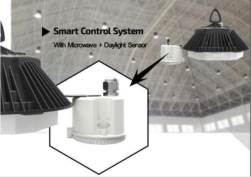 Hive Design 160lm/W 200W LED Warehouse UFO High Bay with Ugr<19