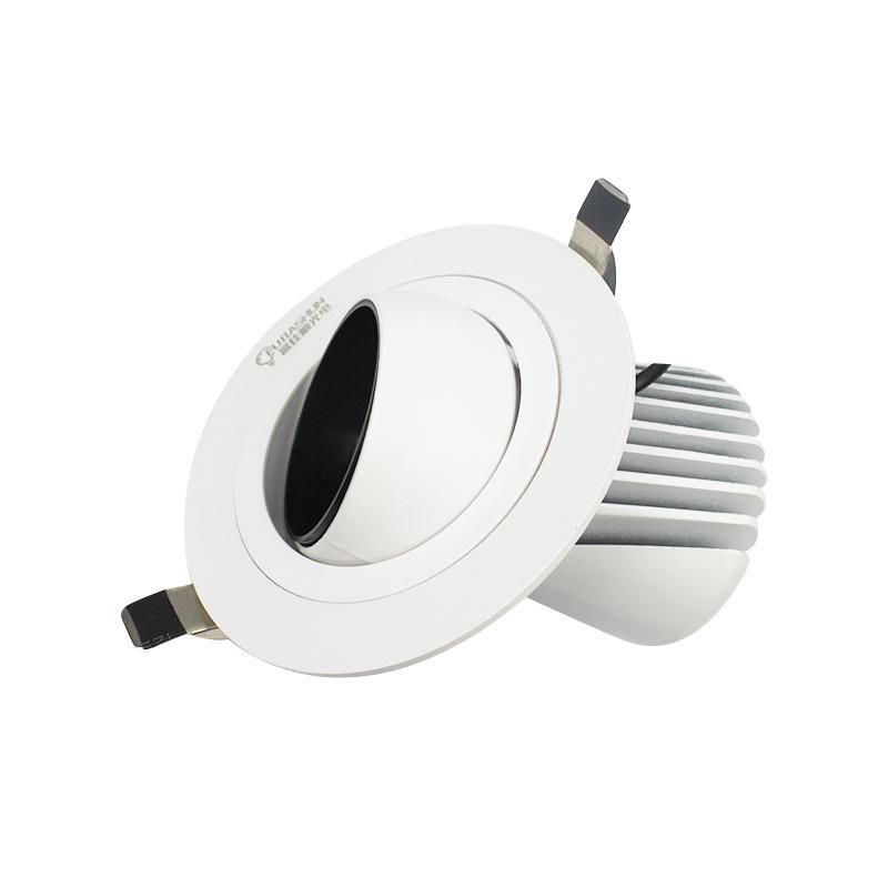 Recessed Round Surface Mount Plastic Angle Adjustable Ceiling LED Down Light