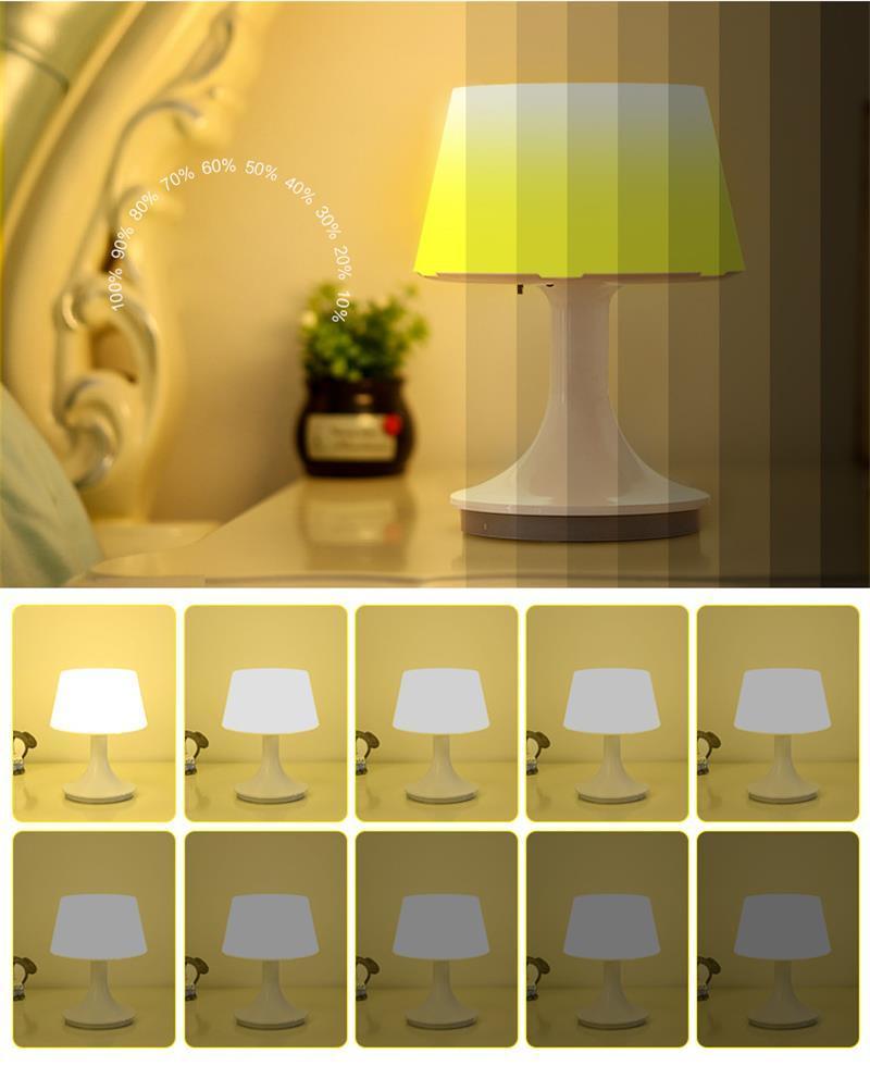 New Creative Home Gift Lamp Rechargeable Bedside Table Lamp Eye Protection Remote Control LED Night Lamp