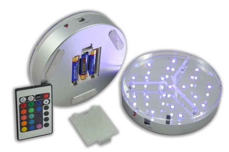 Hyc-Ec06 High-End Remote Control 16-Color Full-Color LED Battery Lamp Panel Laser Lamp Panel Base