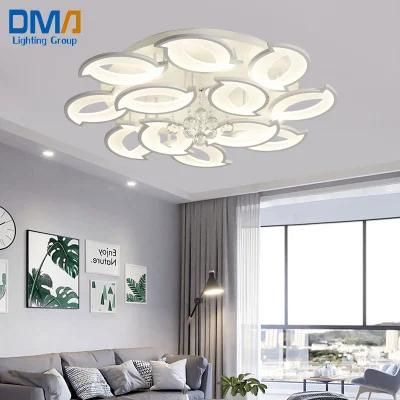 2022 Modern Decorative Flower Energy Saving Design Acrylic Crystal Ceiling Lamp Light