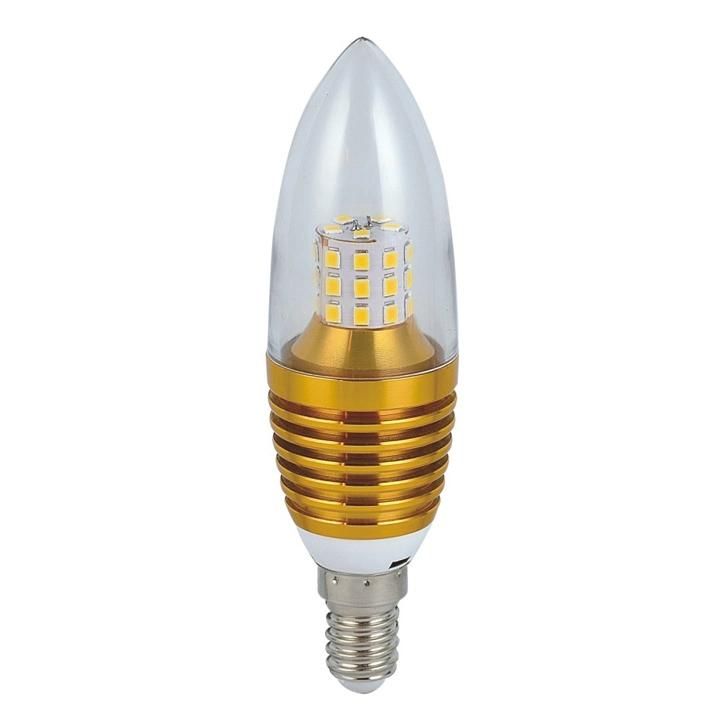 High Lumens 3W/5W E14 LED Light Bulb C37 LED Candle Light