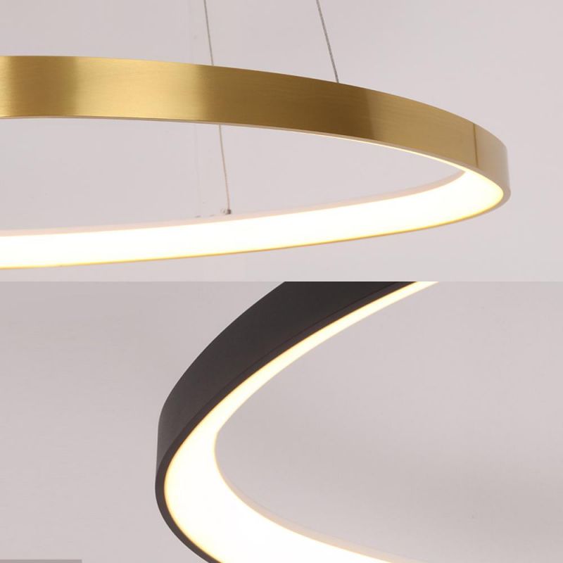 Masivel Lighting Indoor Decorative LED Pendant Light with 3 Heads Triangles Modern Chandelier Light